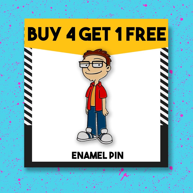 Steve Smith Cartoon Enamel Pin Dective Anime Enamel Pins Pin | Etsy