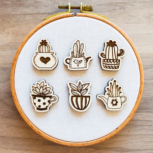 Leuke plantennaaldminder | Handborduurwerk, kruissteek, crewel, naaldpunt, draadschildering, naald, borduurring