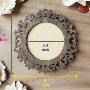 Mini Embroidery Frame 4 Ornament Frame, Mini Frame, Vintage Frame for Hand Embroidery, Cross Stitch, Crewel, Needlepoint, Thread Painting image 2