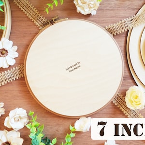 Embroidery Hoop Back 7 Inch | Embroidery Hoop, Hoop Back, Hoop Butts, Hand Embroidery, Cross Stitch, Crewel, Needlepoint