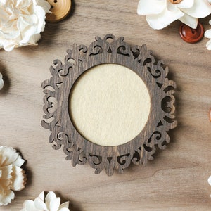 Mini Embroidery Frame 4 Ornament Frame, Mini Frame, Vintage Frame for Hand Embroidery, Cross Stitch, Crewel, Needlepoint, Thread Painting image 1