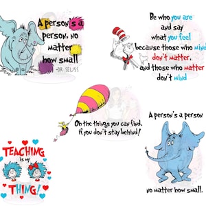 Dr. Seuss inspiriert Bundle Pack - NUR PNG