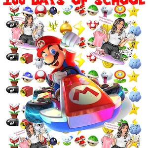 Super Mario 100 giorni di scuola - BUNDLE FILE PNG