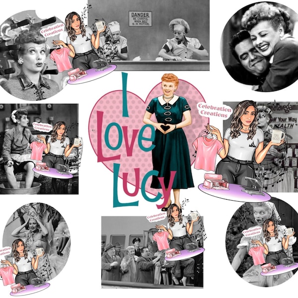 I Love Lucy Tumbler Wrap - PNG FILE ONLY