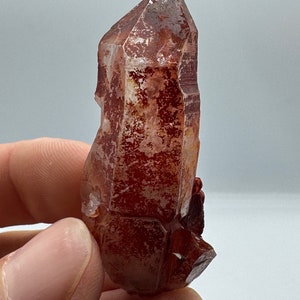 Red Hematite included Quartz Orange River Namibia