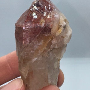 Red Hematite Phantom included Quartz Orange River Namibia