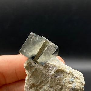 Inter-grown Pyrite Cubes on Matrix