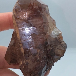 Red Hematite included Quartz Double Terminated Orange River Namibia
