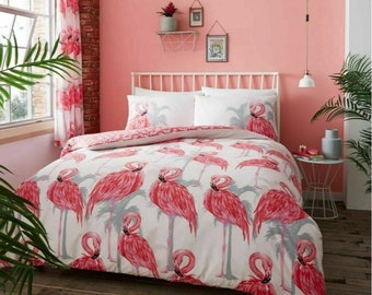 Flamingo pillowcase | Etsy Tropical Flamingo Pillowcase Set