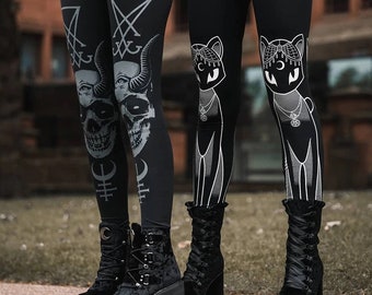 Silhouette Cat Print Men's Leggings main image 0