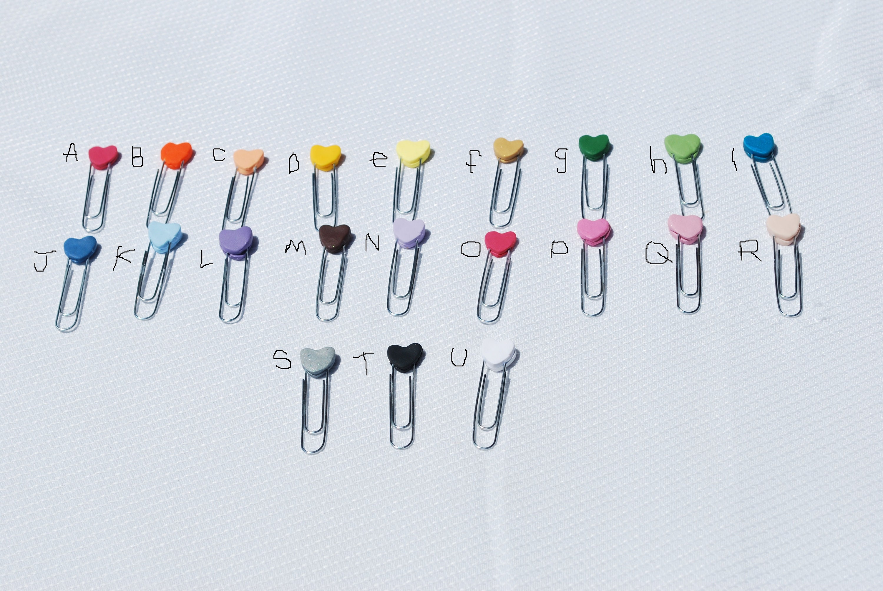 Heart Paper Clips Etsy
