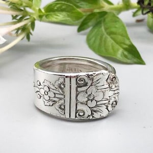 Vintage Silver Plated Spoon Ring: Margate 1938 Flatware Jewelry
