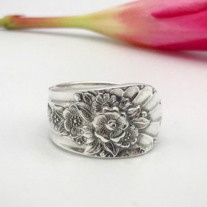 Jubilee 1953, Spoon Ring, Vintage Flatware Ring, Spoon Jewerly