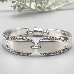 Spoon Bracelet, Talisman 1938, Vintage Silverware Jewelry, Antique Jewelry, Spoon Jewelry, Silverware Bracelet