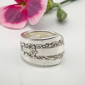 Ring, Boho Ring, Lido 1938, Spoon Jewelry, Spoon Ring, Vintage Flatware Ring, Silverware Ring