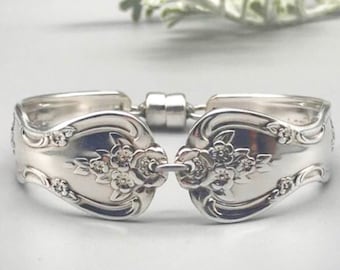 1951 Magnolia Antique Spoon Bracelet, flatware Jewelry