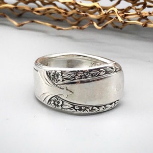 Spoon Ring, Talisman 1938, Vintage Flatware Ring, Silverware Ring