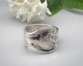 Magnolia 1951, Antique Spoon Ring, Vintage Flatware Ring, Spoon Jewelry
