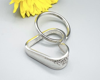 Heart Flatware Keychain, Vintage Spoon Keyring