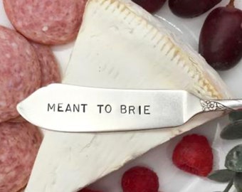 Meant to Brie, Cheese Knife, Cheese Spreader, Brie Knife, Hostess Gift