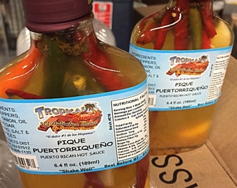 Puerto Rican Hot Sauce “Pique” 6.4 oz. Fl.