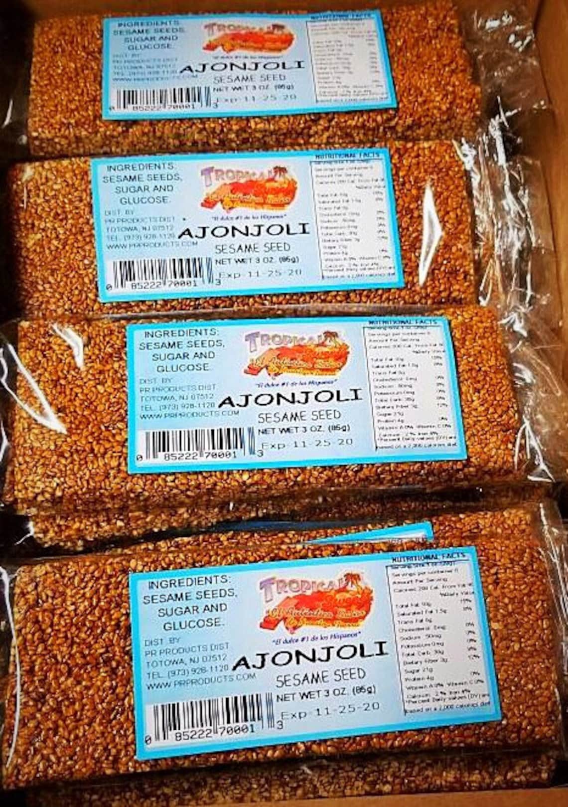 Sesame Seed Candy Bars barras De Ajonjoli Etsy