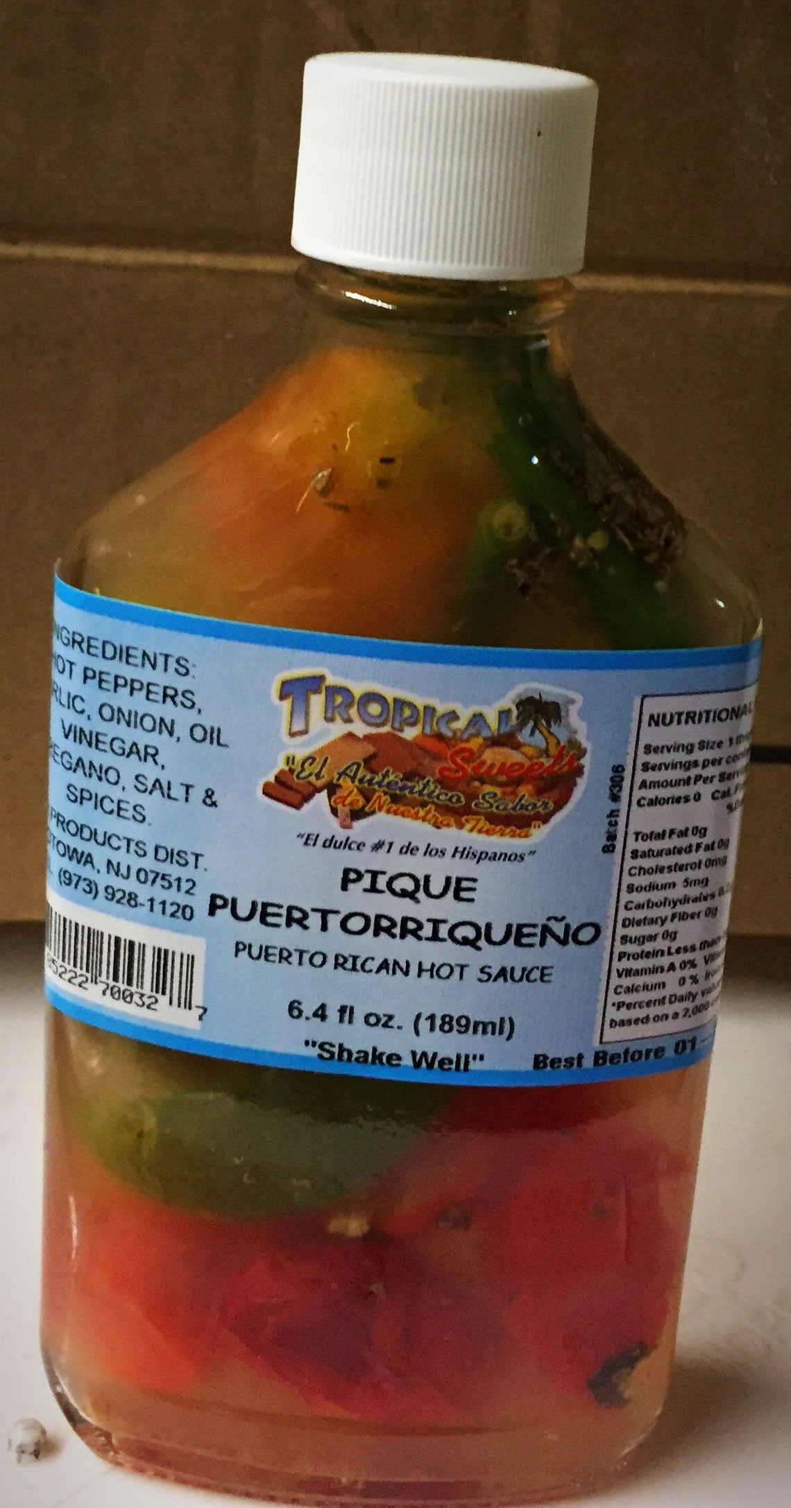 Puerto Rican Hot Sauce pique 6.4 Oz. Fl. Etsy