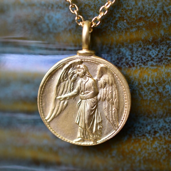 Guardian Angel Coin Etsy
