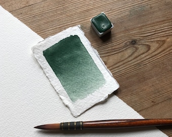 No 117, Watercolor half pan, artisanal paint, hone based paint, handmade watercolor paint