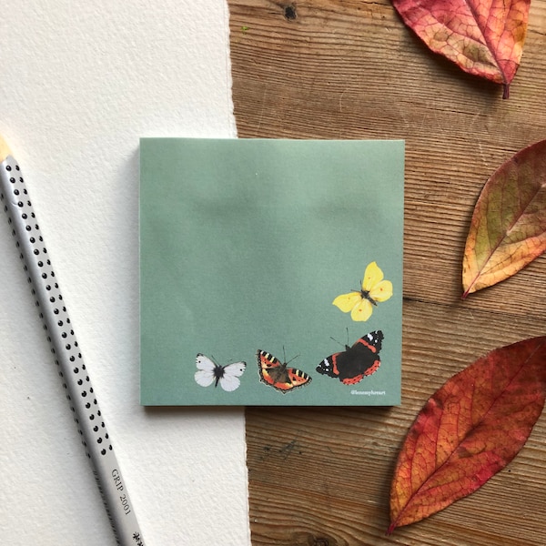 Butterfly Sticky Note Etsy