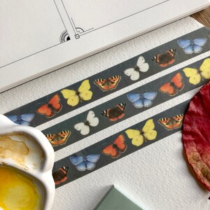 Butterfly washi tape 15mmX10m, insect tape