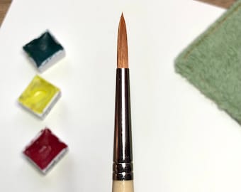 Watercolor paint brush #6, synthetic paint brush