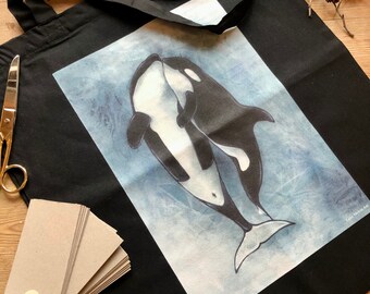 Orca Tote Bag, Killer Whale Tote bag
