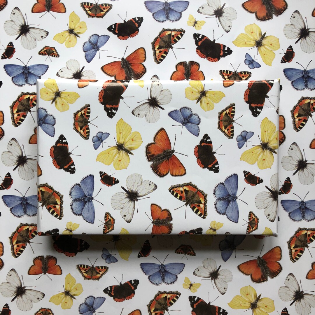 Butterfly Gift Wrap, Wrapping Paper Sheet Etsy