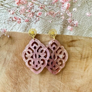 Baroque resin earrings &quot;Kate&quot;