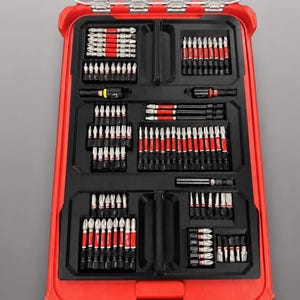 Milwaukee Packout Insert pour kit d'embouts de tournevis SHOCKWAVE | Organiseur imprimé en 3D NOIR