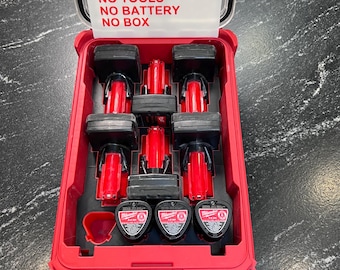 Milwaukee Compatible M12 Battery Organizing Insert Tray “New Version”