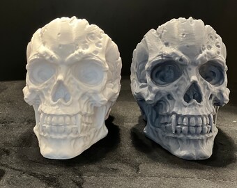 3D Printed Skull Phone Holder, Bull run, crypto, btc, bitcoin, hodl, gift, present.