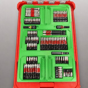 Milwaukee Packout Insert for SHOCKWAVE Driver Bit Kit | 3D Printed Organizer GREEN