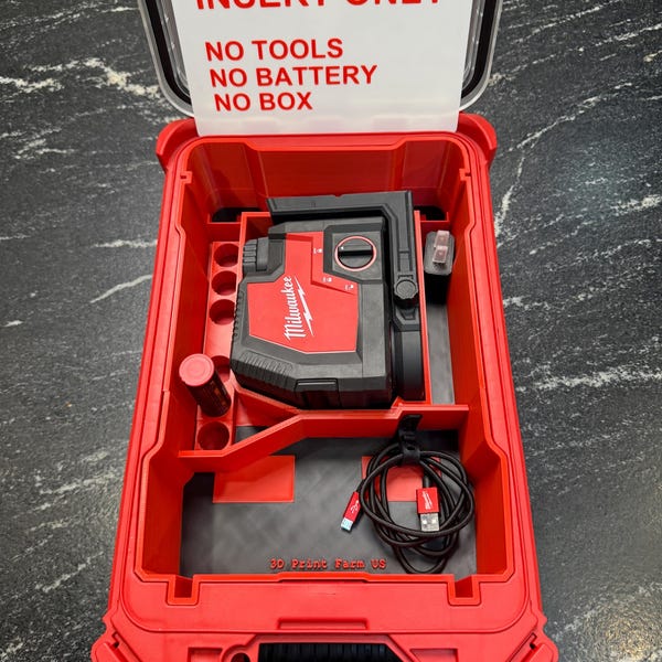Wkładka do lasera litowo-jonowego Milwaukee Red Lithium Rechargeable Laser Packout Tray