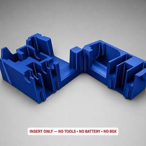Inserto Milwaukee Packout para multiherramienta oscilante M12 / Organizador impreso en 3D / CAT.2526-20 AZUL imagen 3