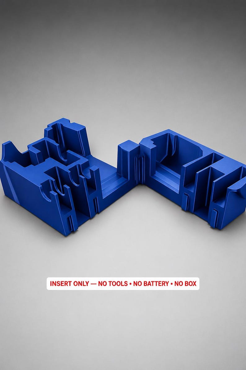Inserto Milwaukee Packout para multiherramienta oscilante M12 / Organizador impreso en 3D / CAT.2526-20 AZUL imagen 3