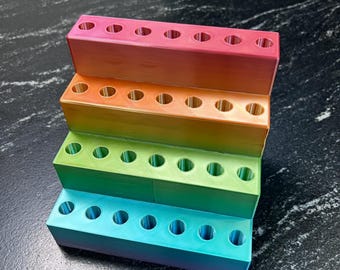 Soporte para bolígrafos / Organizador de escritorio impreso en 3D / Portalápices con cuentas para manualidades y almacenamiento
