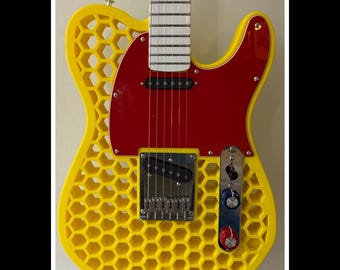 3D Printed Telecaster, guitar, fender style, full size, gift, present.