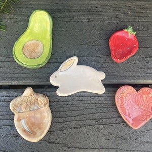 Little Trinket dishes | tea bag dish | ring dish | jewelry dish | ceramic little dishes