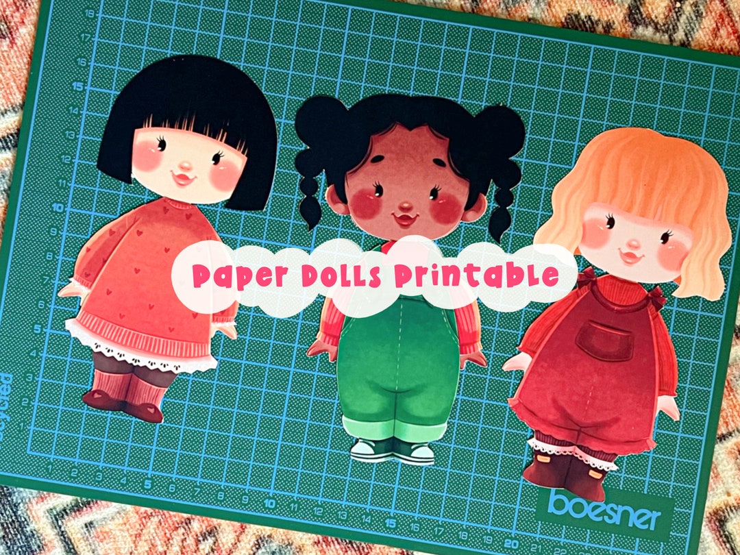 Printable Paper Dolls Kit Kids Toys Instant Digital Download Autumn Collection - Etsy Australia