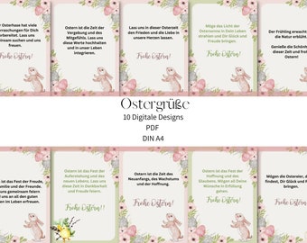 10 biglietti di Pasqua digitali | eCards Pasqua in tedesco