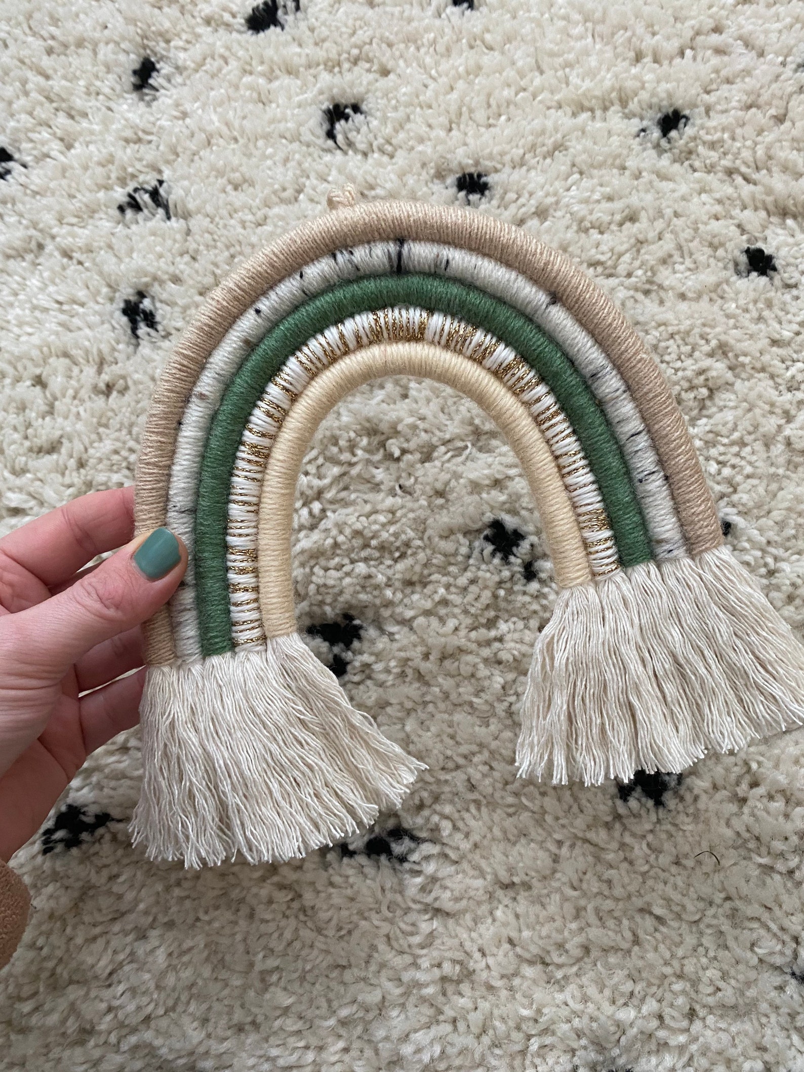 Large Rainbow Wall Hanging Boho Macrame Rainbow Etsy