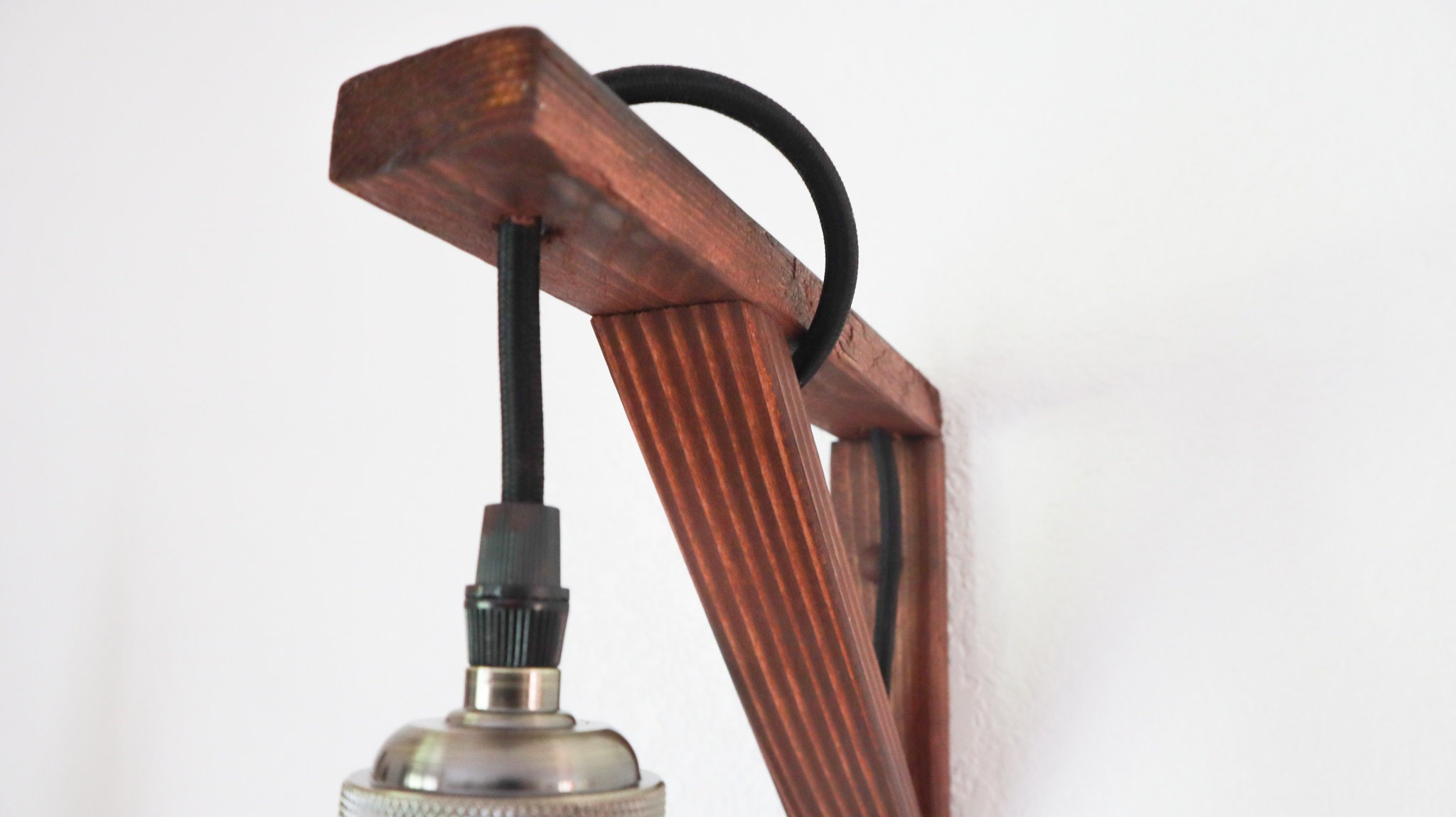 Rustic hanging wall light Etsy