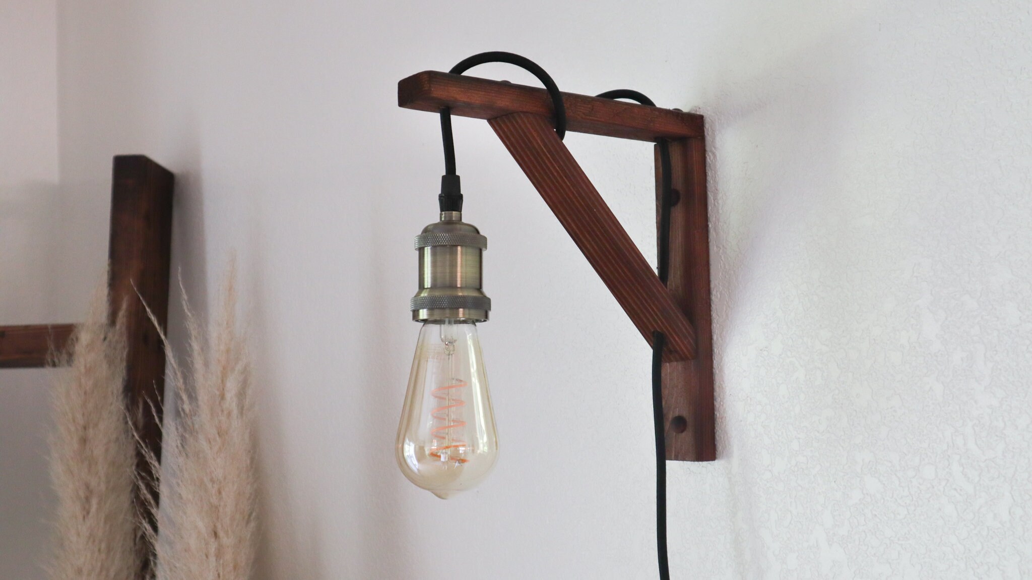 Rustic hanging wall light Etsy